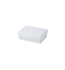 #32 White Swirl Solid Top Jewelry Box- 3 1/8" x 2 1/8" x 1"