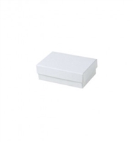 #32 White Swirl Solid Top Jewelry Box- 3 1/8" x 2 1/8" x 1"