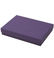 #53 Purple Solid Top Jewelry Box- 5 1/4" x 3 3/4" x 7/8"