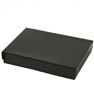 #53 Shiny Black Solid Top Jewelry Box- 5 1/4" x 3 3/4" x 7/8"