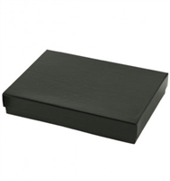 #53 Shiny Black Solid Top Jewelry Box- 5 1/4" x 3 3/4" x 7/8"