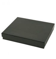 #65 Black Onyx Solid Top Jewelry Box- 6" x 5" x 1"