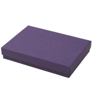 #65 Purple Solid Top Jewelry Box- 6" x 5" x 1"