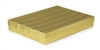 #75 Gold Solid Top Jewelry Box- 7" x 5 1/2" x 1"