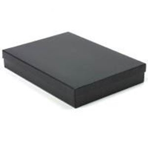 #85 Black Onyx Solid Top Jewelry Box- 8" x 5 1/2" x 1 1/4"