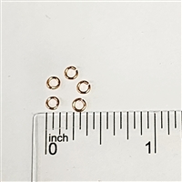 3mm, 22 gauge, Open Jump Ring - Rose Gold Plated