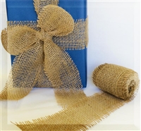 Burlap Ribbon - Frayed Edge - 2" wide