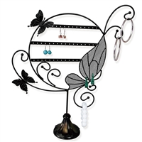 Metal Butterfly Earring Display