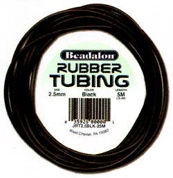 Beadalon Hollow Rubber Tubing