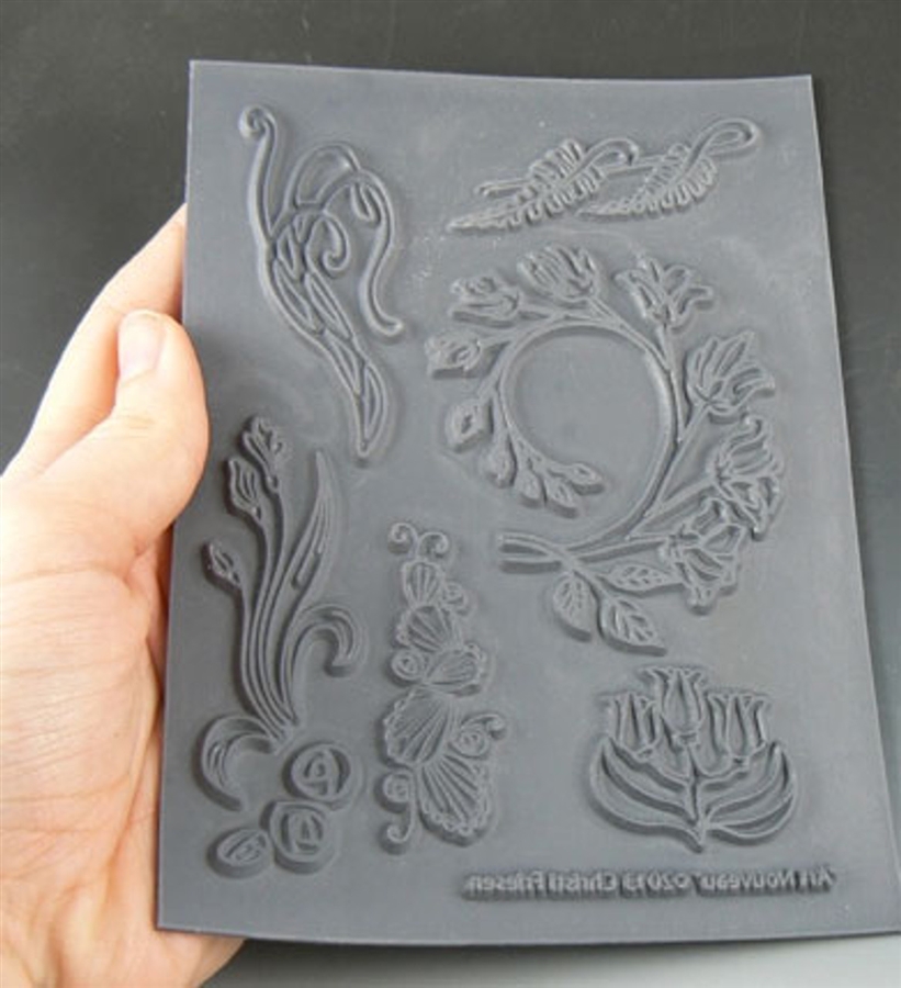 Christi Friesen Texture Stamp - Art Nouveau #651