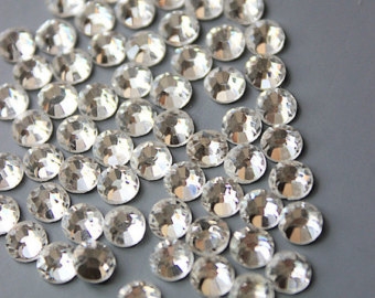 Chinese Glass Clear Rhinestones - GLUE ON