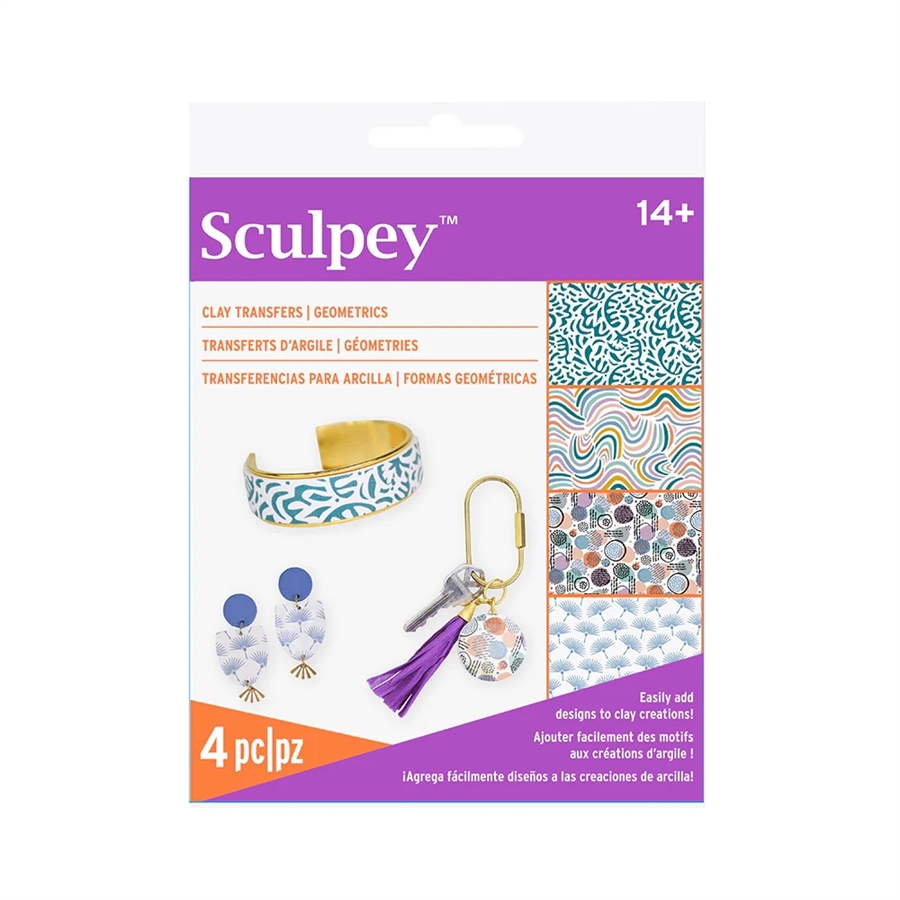 Sculpey Clay Transfer Sheets - Geometric