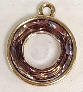 14mm Round Cosmic Ring Pendant Setting- 1 loop