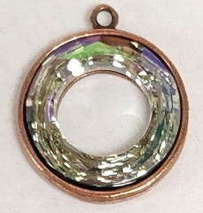 20mm Round Cosmic Ring Pendant Setting- 1 loop