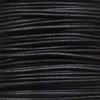 Waxed Cotton Cord - 1 MM - 288 Yard Spool - Black