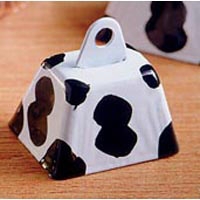 1" Cow pattern Cow Bell