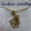 Interchangeable Crystal Holder Necklace Gold- 18" with 2" extension