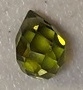 Cubic Zirconia Small Briolette Pendant- Olive