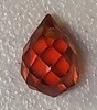 Cubic Zirconia Small Briolette Pendant- Rust