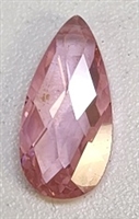 Cubic Zirconia Flat Teardrop- Pink