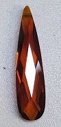 Cubic Zirconia Long Flat Teardrop- Rust