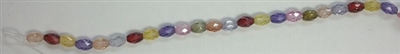 7 x 5mm Faceted Oval Cubic Zirconia- Multi