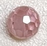 Cubic Zirconia 6mm Faceted Round Bead- Pink