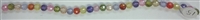 6mm Faceted Round Cubic Zirconia Bead- Multi