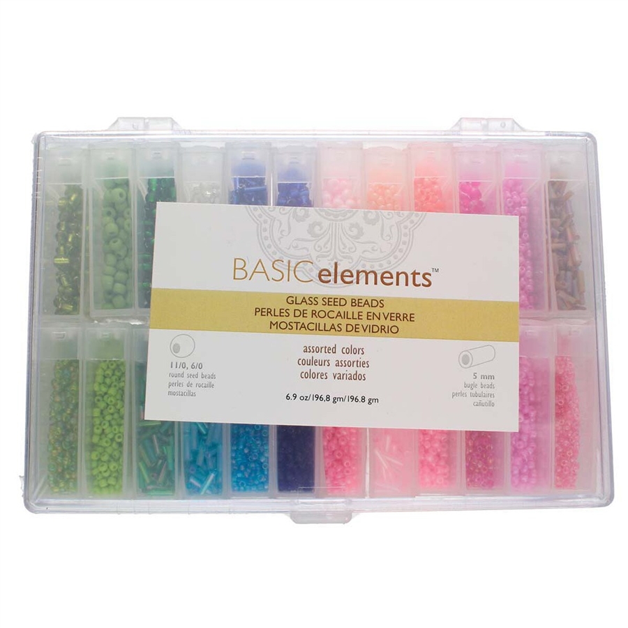 Basic Elements - 6/0 & Bugle beads - Czech Seed beads - Multi-pack