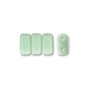 CzechMates 2-Hole Brick Bead - 3mm x 6mm - Opaque Pale Jade