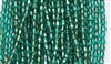 3mm Fire Polish Faceted Round- Copper Lined Teal