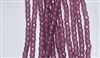 3mm Fire Polish Faceted Round- Milky Purple