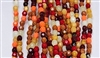 3mm Fire Polish Faceted Round- Opaque Fall Mix