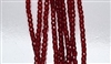 3mm Fire Polish Faceted Round- Red Burgundy