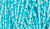 4mm Fire Polish Faceted Round- Blue Teal-Matte Clear Blend