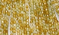 4mm Fire Polish Faceted Round- Corn Mix