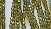 4mm Fire Polish Faceted Round- Light Sage AB