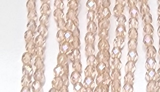 4mm Fire Polish Faceted Round- Rosaline AB