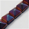12mm Czech Pyramid Bead- Cobalt Slipert