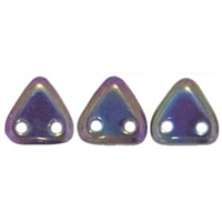 CzechMates- 2 hole Triangle Beads-IRIS PURPLE