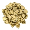 CzechMates- 2 hole Triangle Beads- MATTE METALLIC FLAX