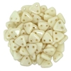 CzechMates- 2 hole Triangle Beads- OPAQUE LUSTER CHAMPAGNE