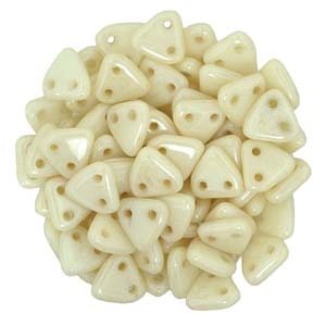 CzechMates- 2 hole Triangle Beads- OPAQUE LUSTER CHAMPAGNE