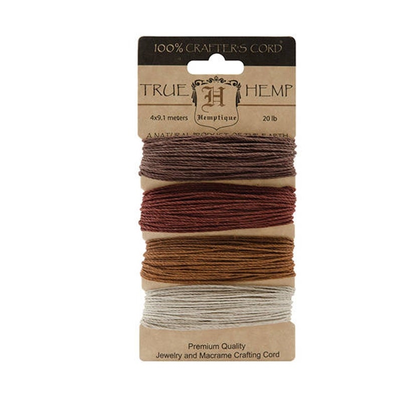 Hemptique Hemp Cord Set - 20# Test - Bronze