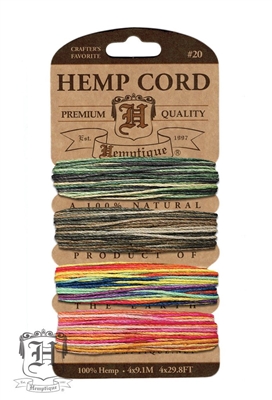 Hemptique Hemp Cord Set - 20# Test - Festival