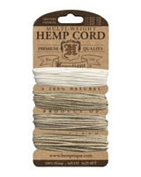 Hemptique Hemp Cord Set - #20 (1mm) - Multi Weight Natural