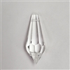 Darice Crystal Glass Pendant - Clear Pointed End Faceted Teardrop