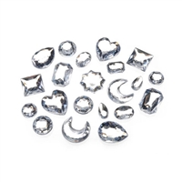 Acrylic Rhinestones Darice  -The Big Bling Gem Value Pack-Clear Shape Assortment