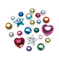 Acrylic Rhinestones Darice-The Big Bling Gem Value Pack-Multi Color-Round & Shape Assortment