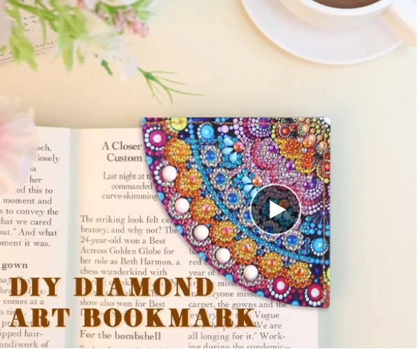 Diamond Painting Corner Bookmarks